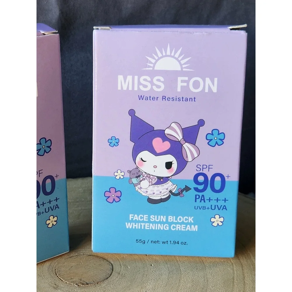 Lot Of‎ 2~90 Spf HK Miss Fon Theme Keromi Sunscreen For Kids. New In Box!